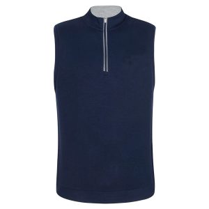 1/4 Zip Sleeveless Midlayer - Navy