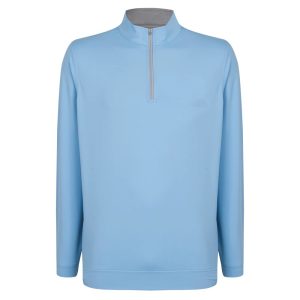 Mens 1/4 Zip Midlayer - Blue
