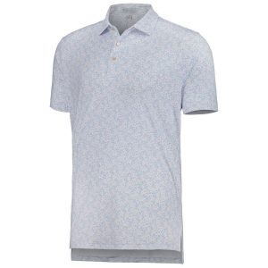 Men's White Dazed and Transfused Performance Jersey Polo
