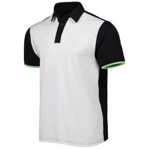 Men's White/Black T2 Turf Block Polo
