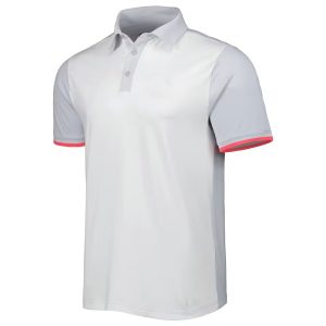 Men's  Gray T2 Turf Block Polo