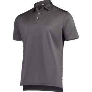 Men's Charcoal Solid Jersey Polo