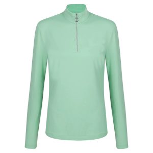Womens 1/4 zip Midlayer - Mint