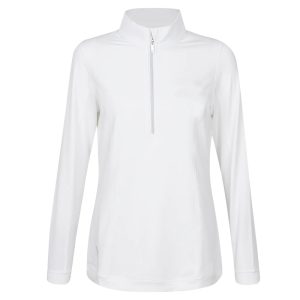1/4 Zip Midlayer - White
