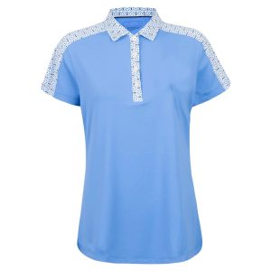 Women's Shoulder Print Polo Shirt