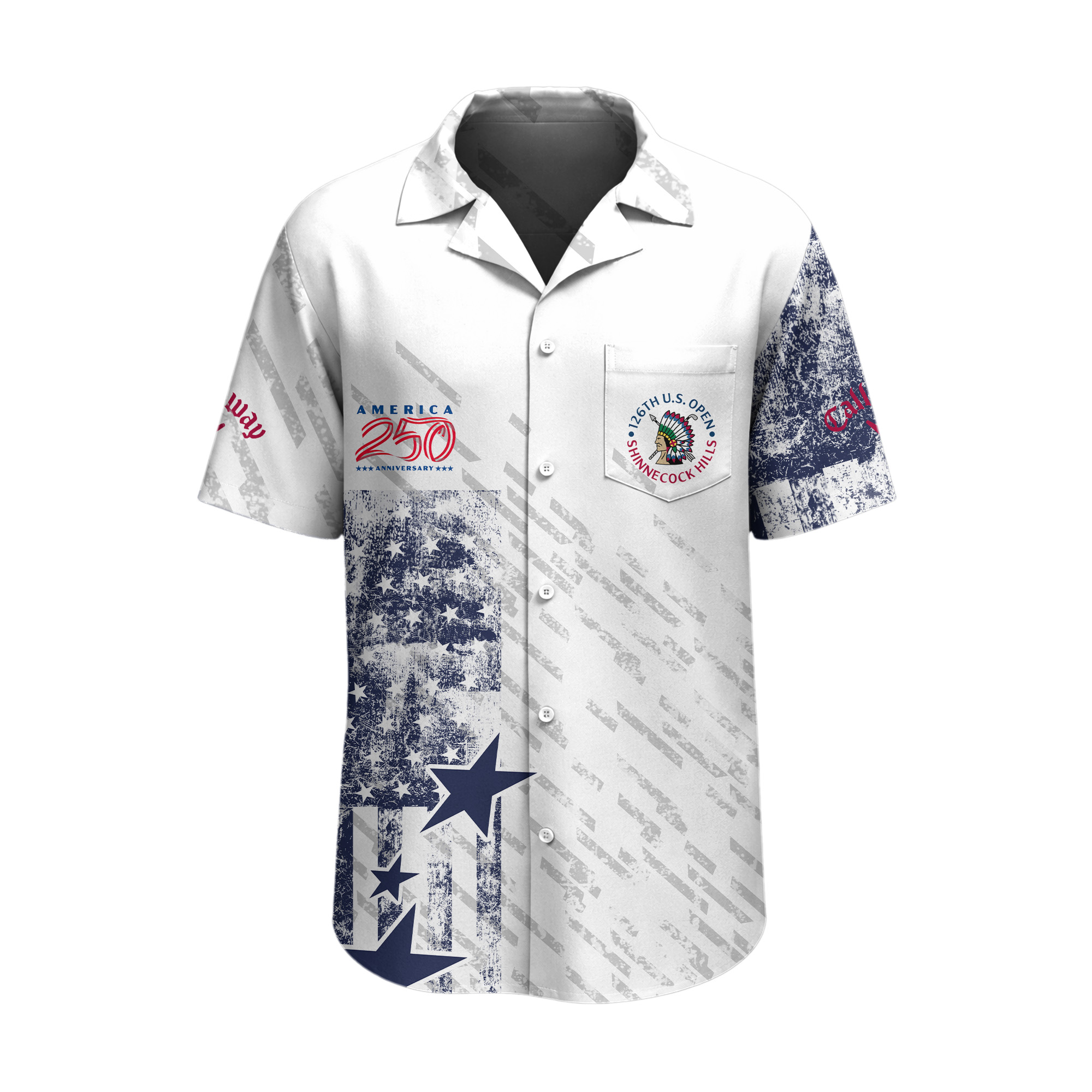2026 U.S. Open Golf Championship x America’s 250th Anniversary Callaway Luxury Hawaiian shirt – US26 - Image 3