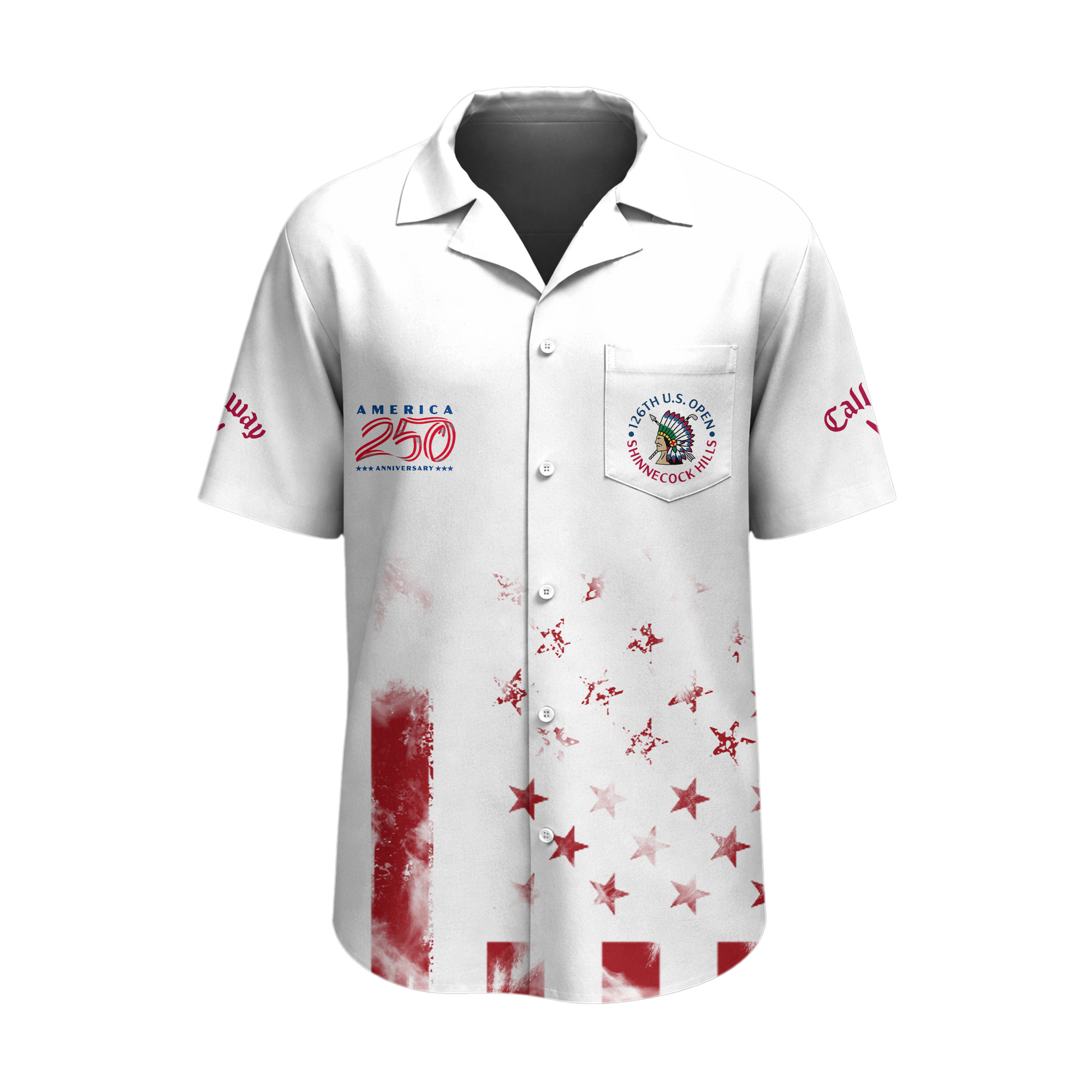 2026 U.S. Open Golf Championship x America’s 250th Anniversary Callaway Luxury Hawaiian shirt – US25 - Image 2